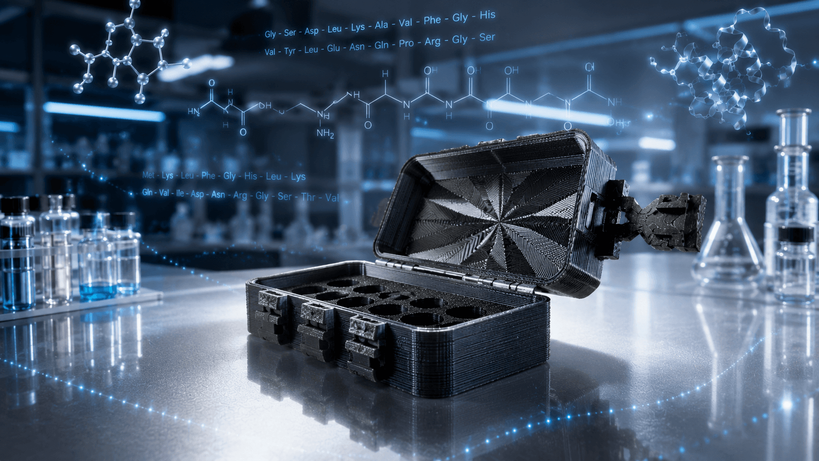 Vial case product display