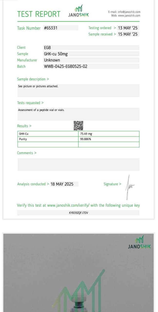 GHK-cu 50 CoA Page 1