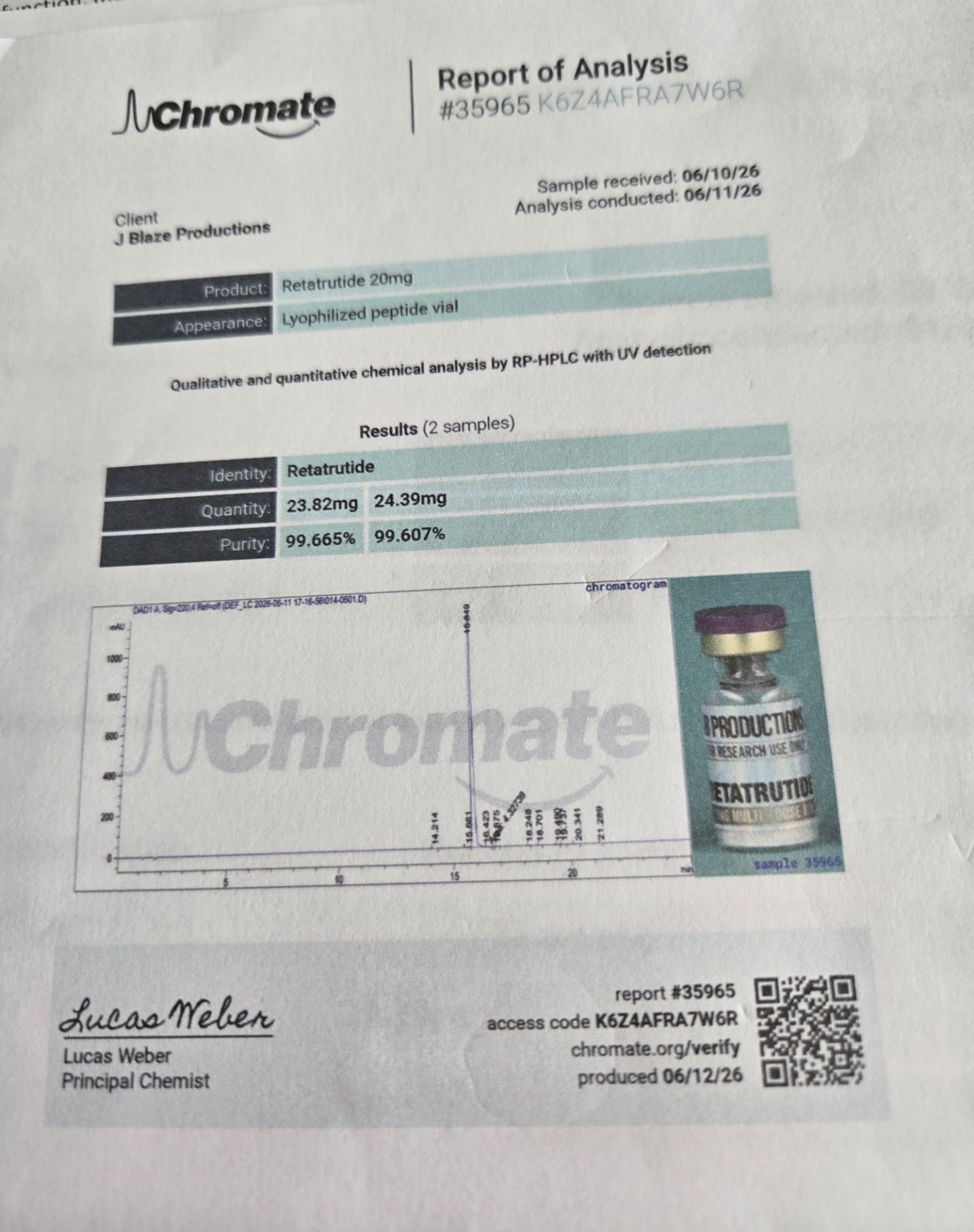 Reta 20mg CoA Page 2