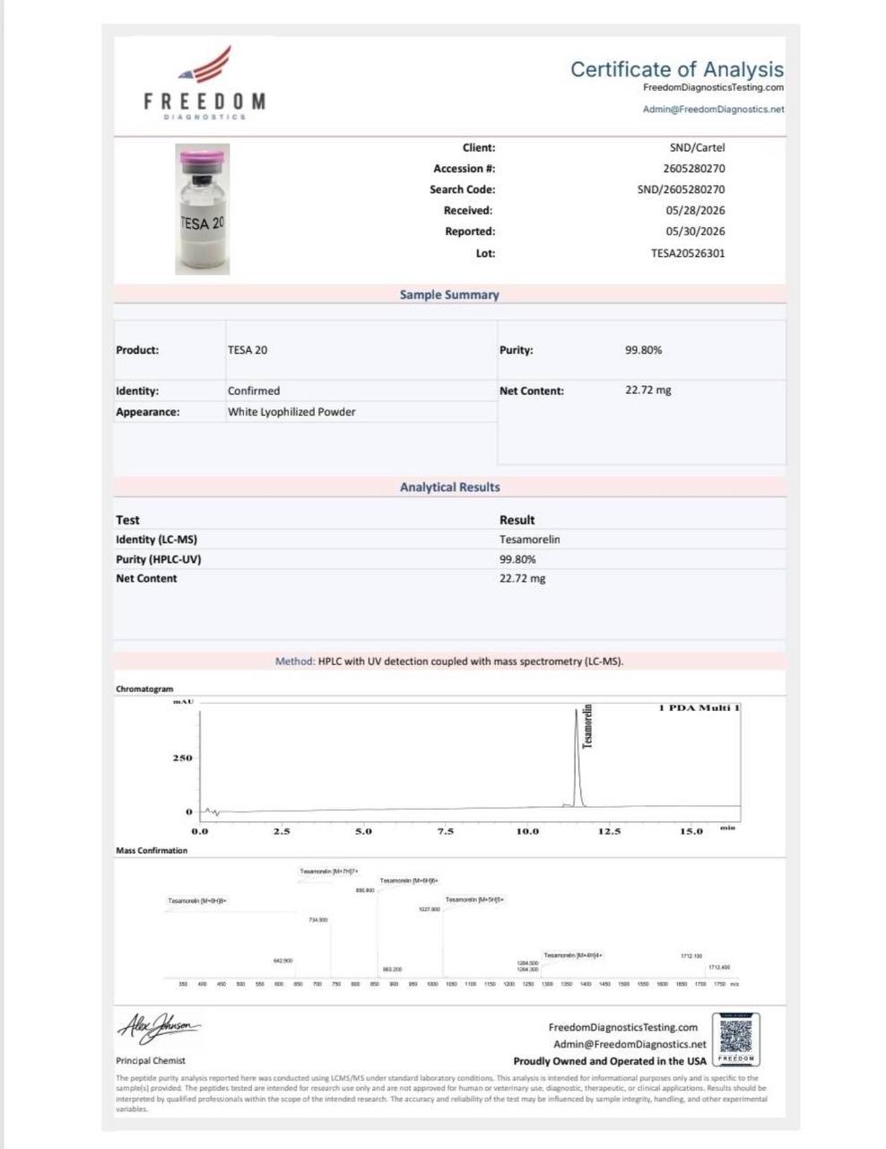 Tesamor CoA Page 1